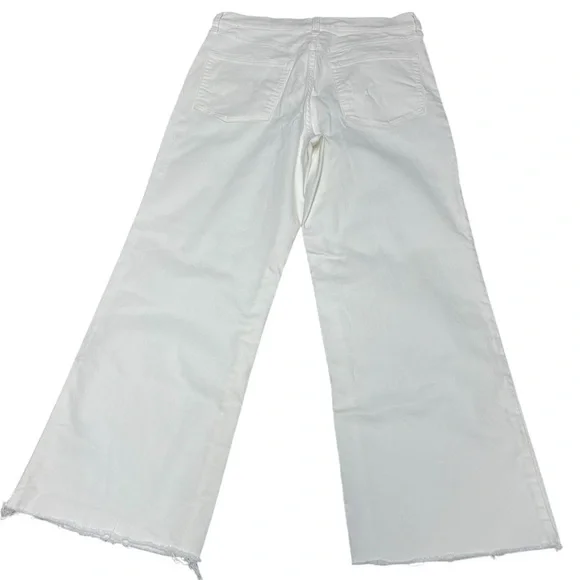 J. Crew white wide leg crop jeans with raw hem 2025 - Picture 4 of 12